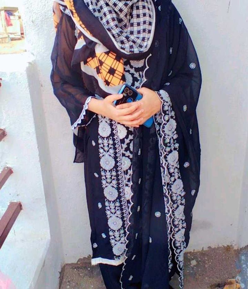 Elegant Black Embroidered Kurta Set