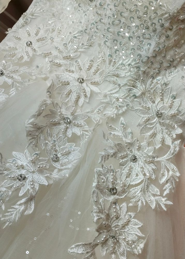 Barbie White Full Flare Gown