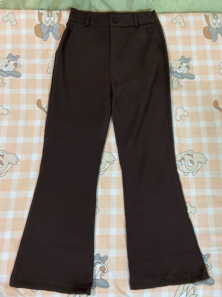 Flared Brown Trousers