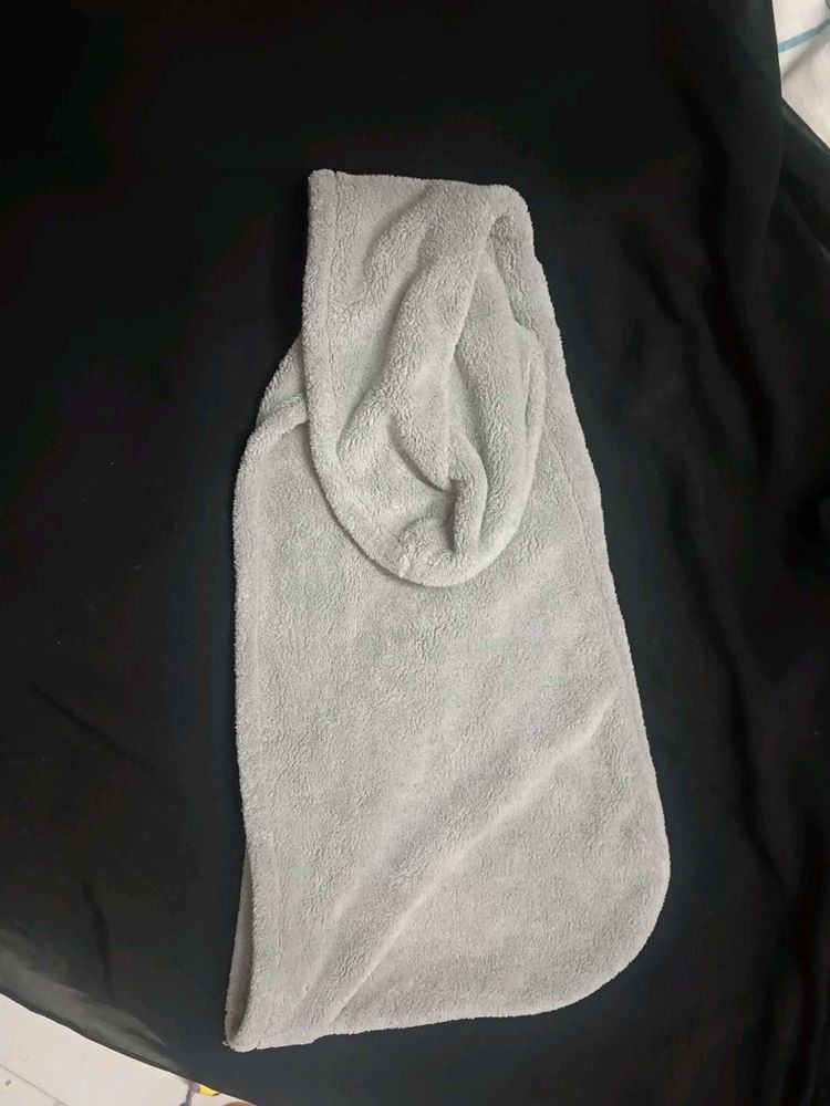 Cozy Grey Hooded Robe
