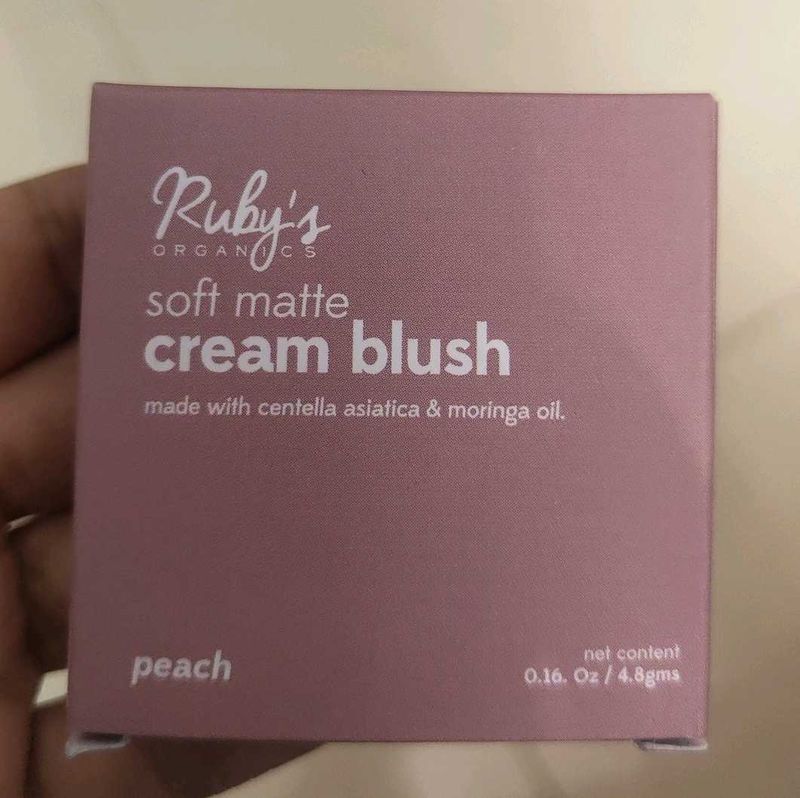 Ruby's Organics Cream Blush - Peach