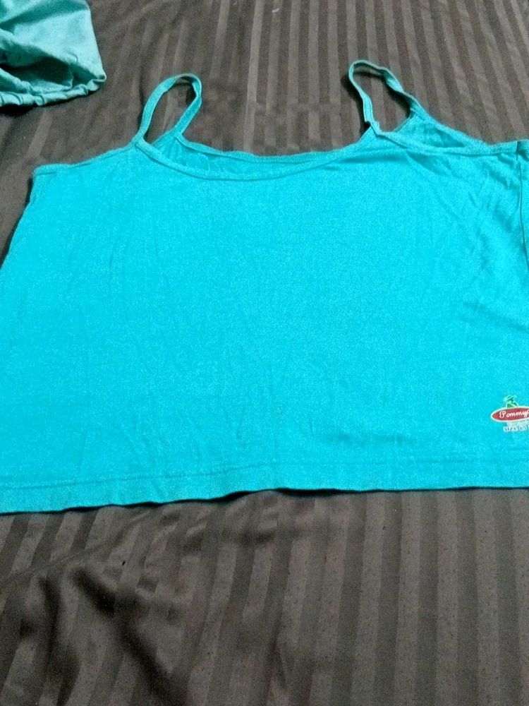 Y2K Teal slip