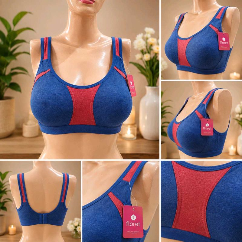 Blue &amp; Red Sports Bra