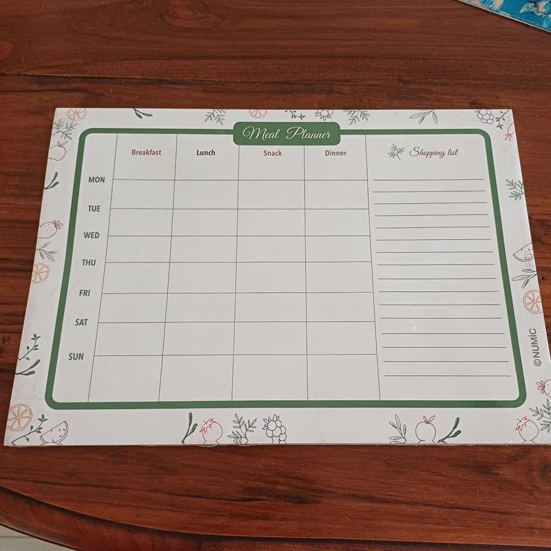 Brand New Meal Planner With Shopping List