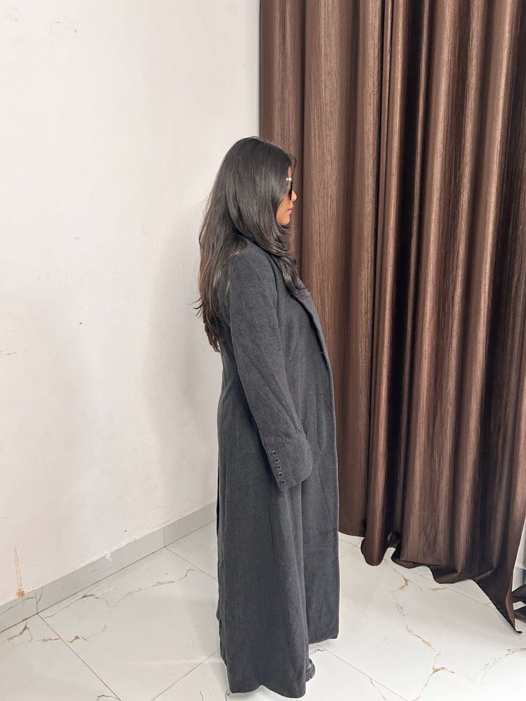 Long Grey Trench Coat