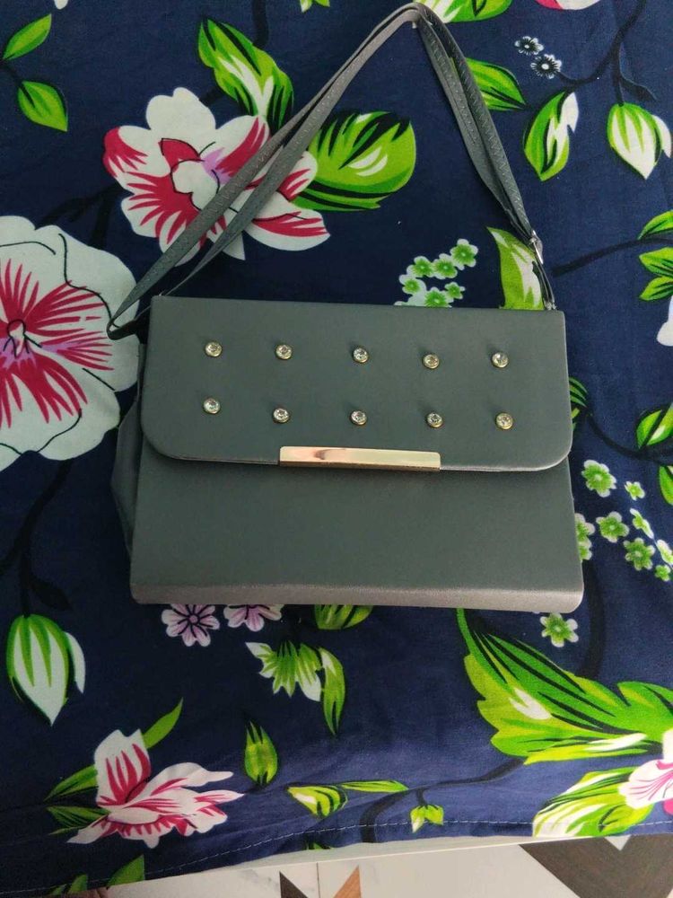 Stylish Grey Crossbody Bag
