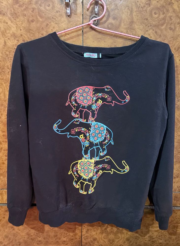 Elephant Print Sweatshirt