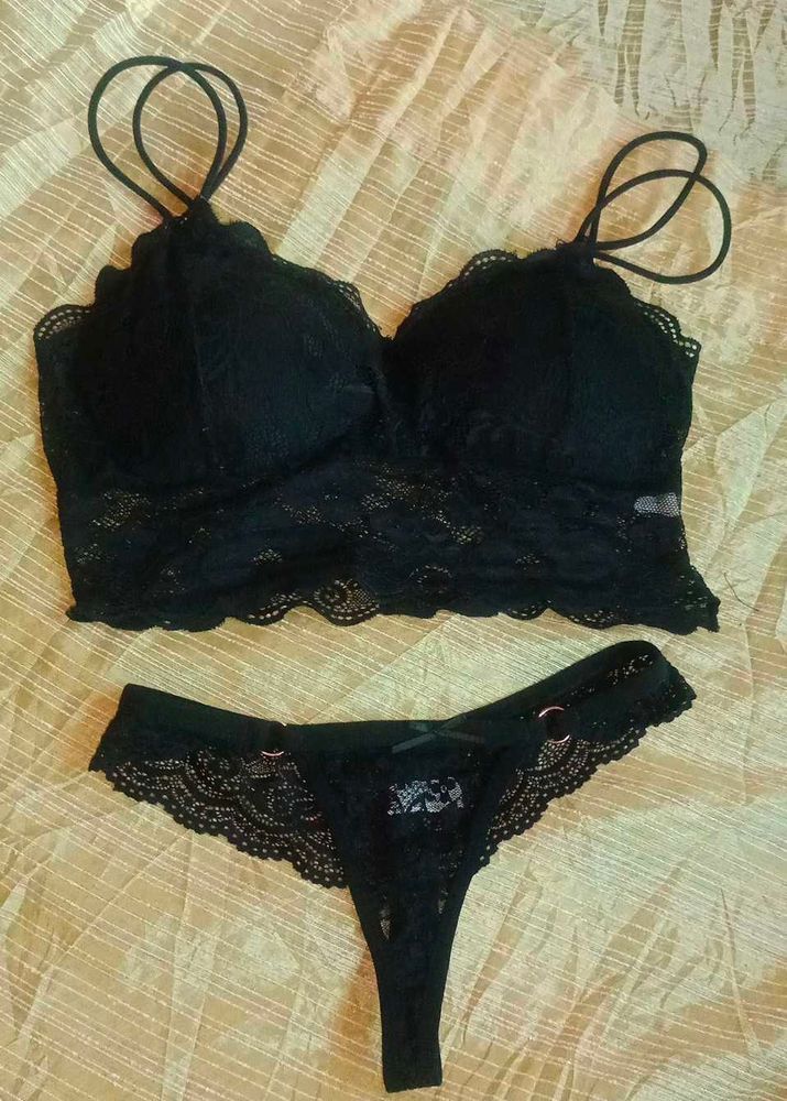 Black Lace Lingerie Set