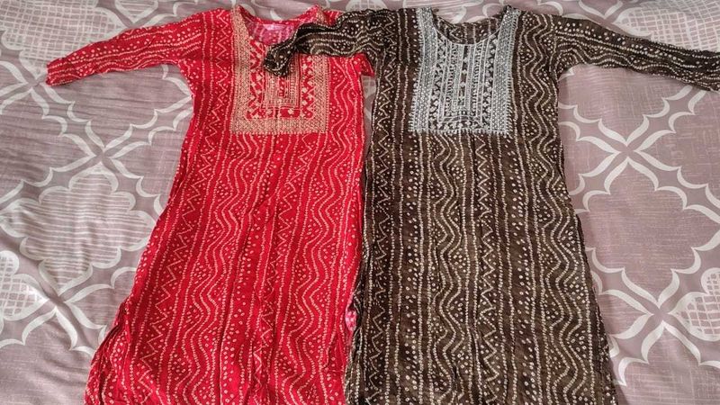 Beautiful athnic kurty Set of 2