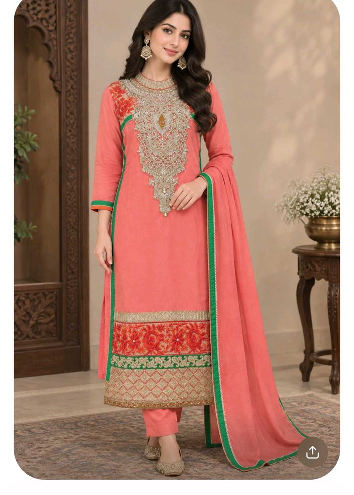 Elegant Pink Embroidered Kurti