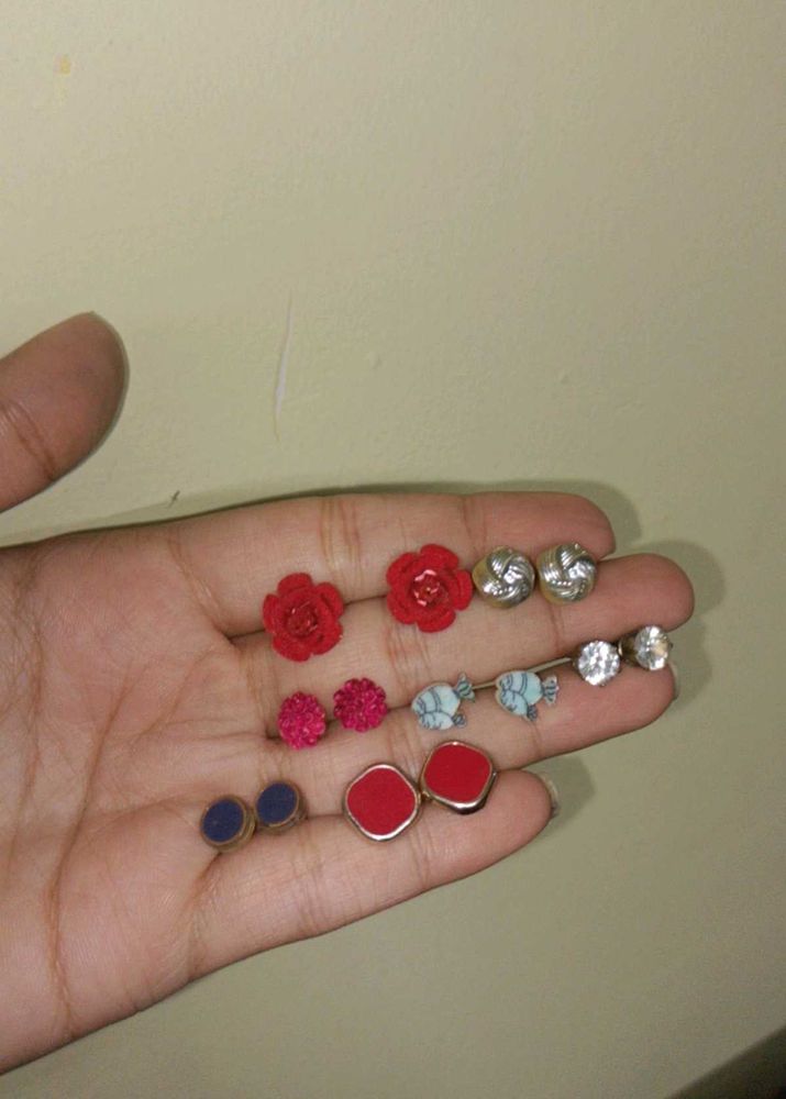 Assorted Stud Earrings Set