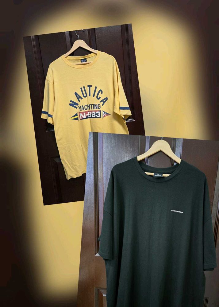 Oversized Nautica &amp; Black T-Shirts Bundle(Unisex)