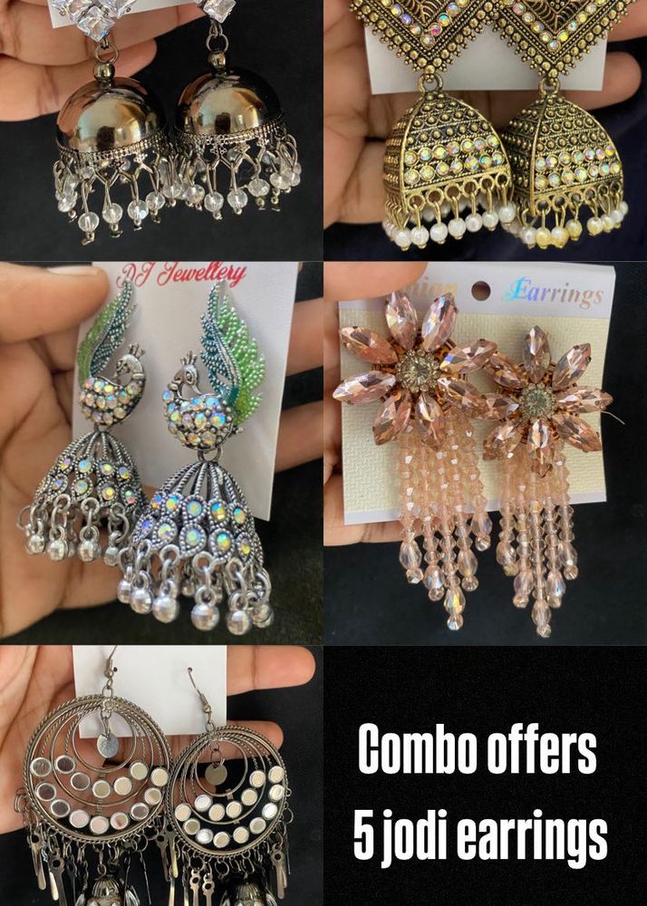 Stunning Combo Pack of 5 Earring Pairs😍💗🫠