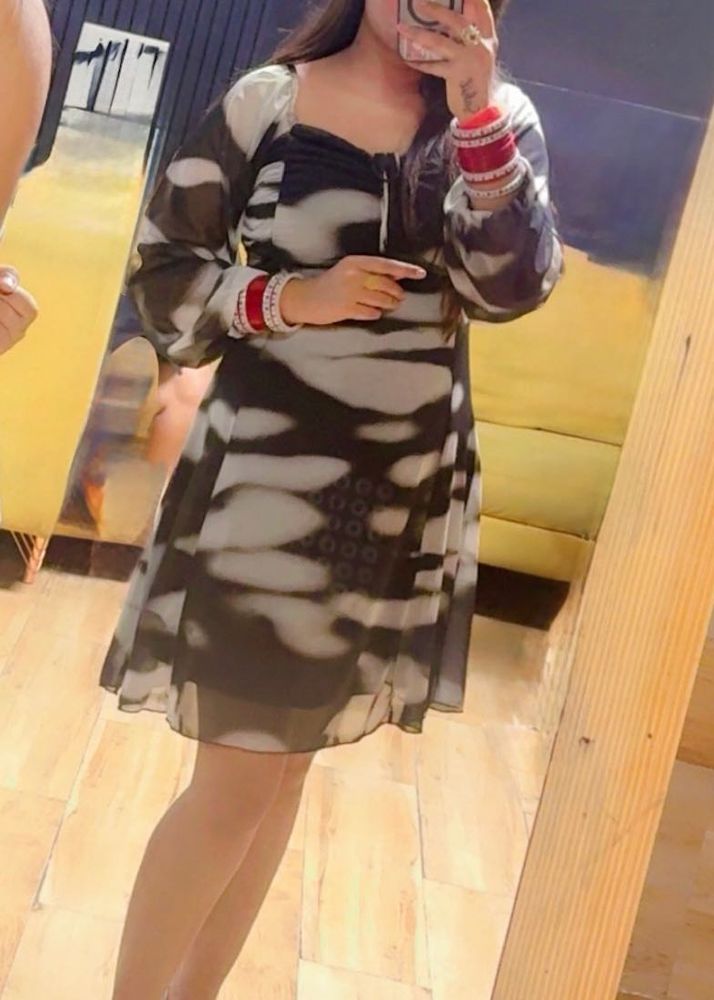 Stylish Printed Ethnic Gown
