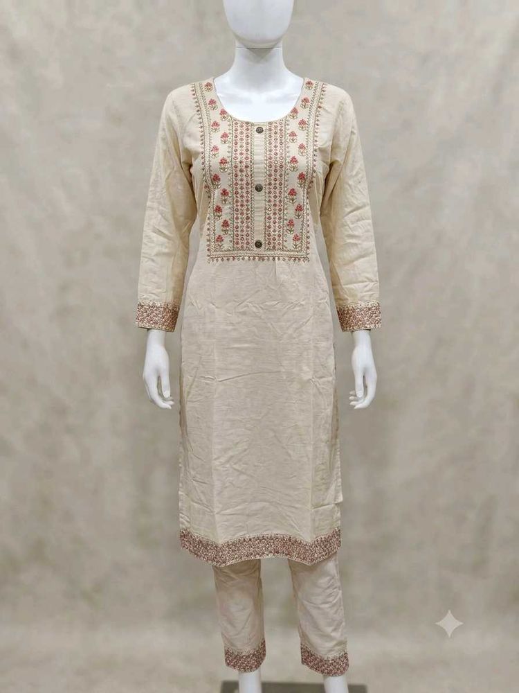 Elegant Embroidered Kurta Set