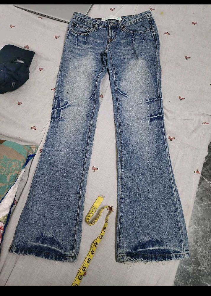 Vintage Flared Blue Jeans