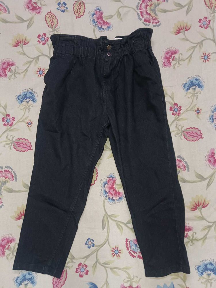 High Waisted Denim Pants