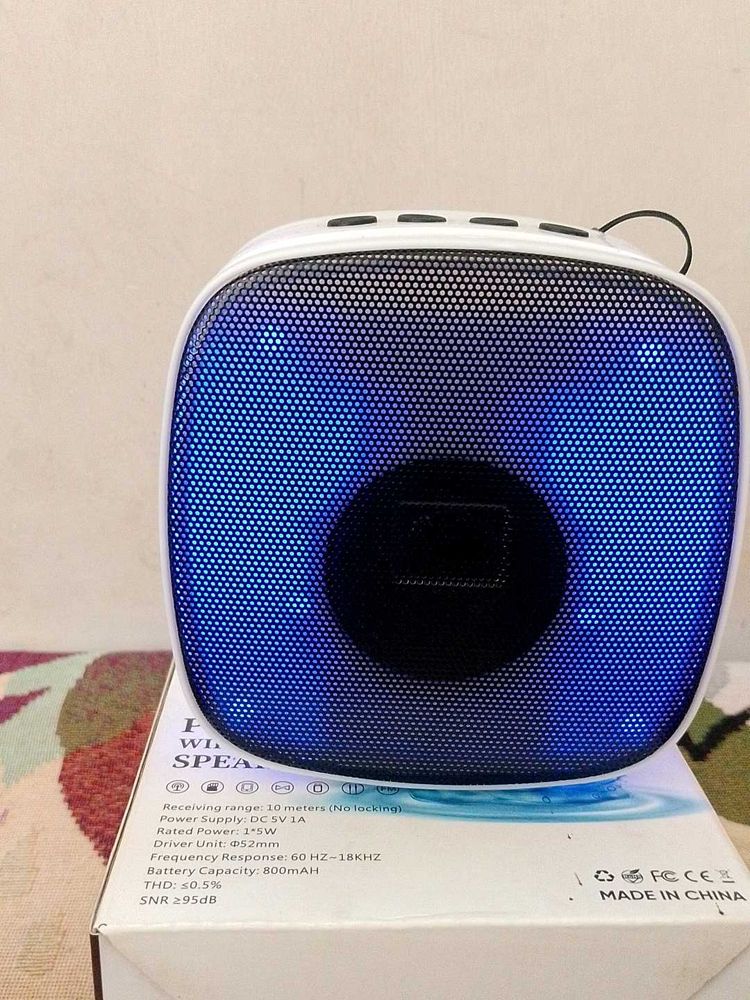 Portable Wireless Speaker with Lights