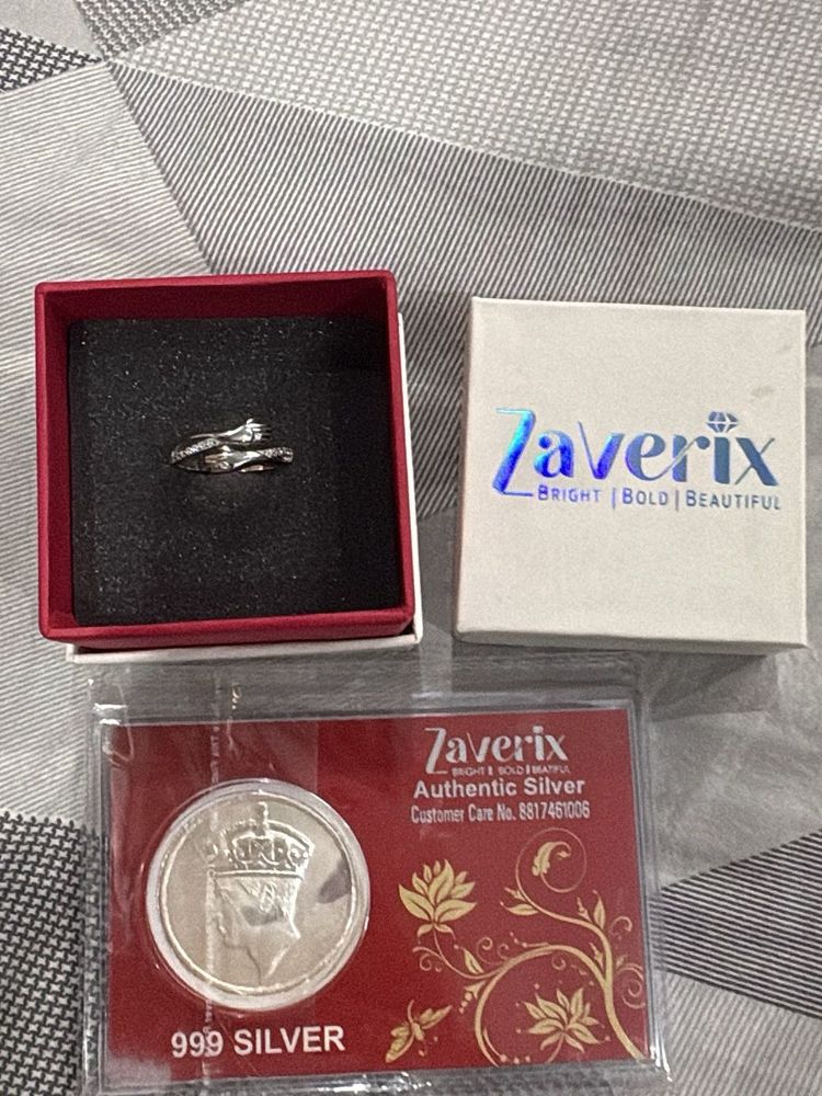 Zaverix Silver Ring &amp; Authenticity card