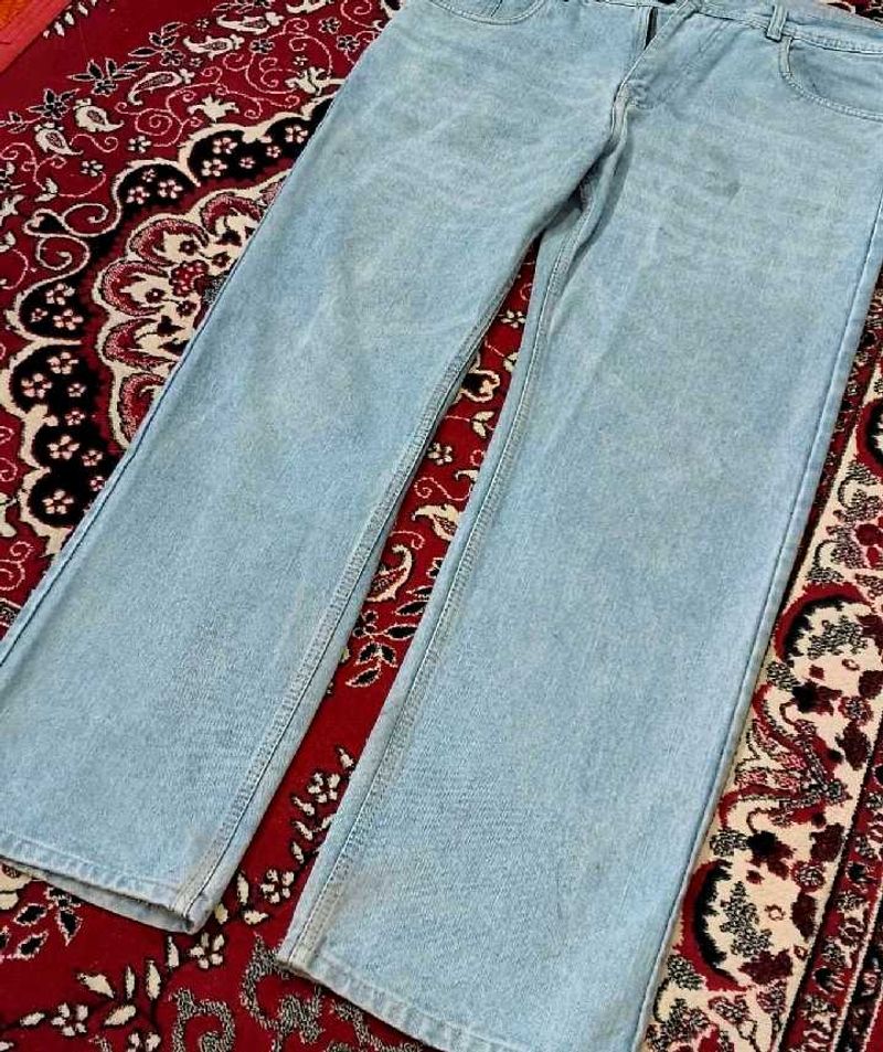 Wrangler Light Wash Baggy Denim Jeans