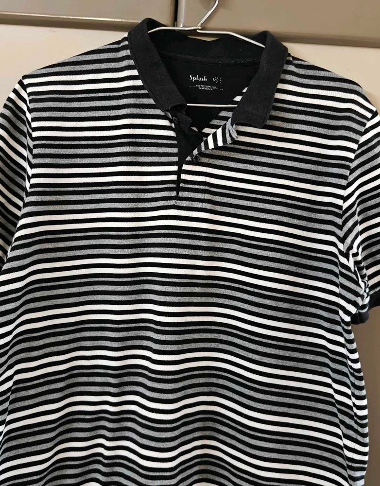 Striped Polo T-Shirt