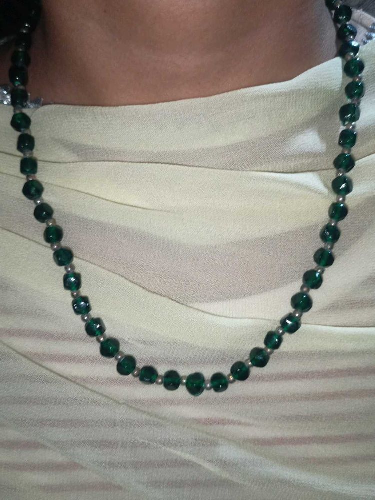 Green Beaded Necklace