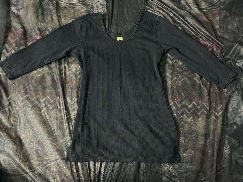Black Ribbed Warmer