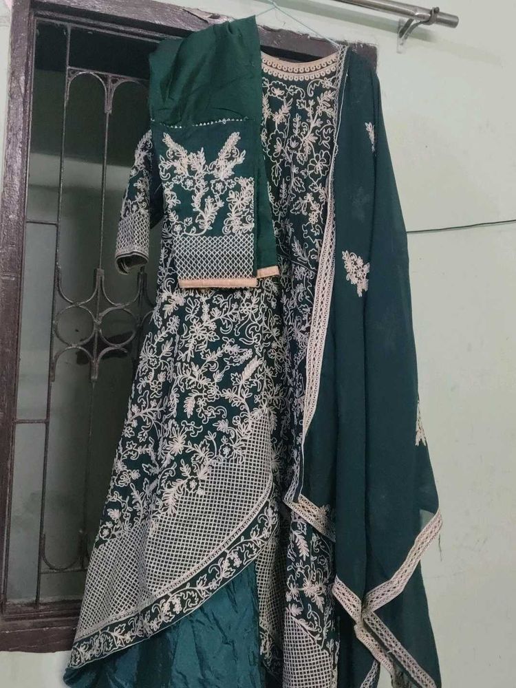 Embroidered Kurta Set with Dupatta