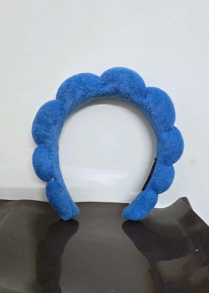 Blue Scalloped Headband