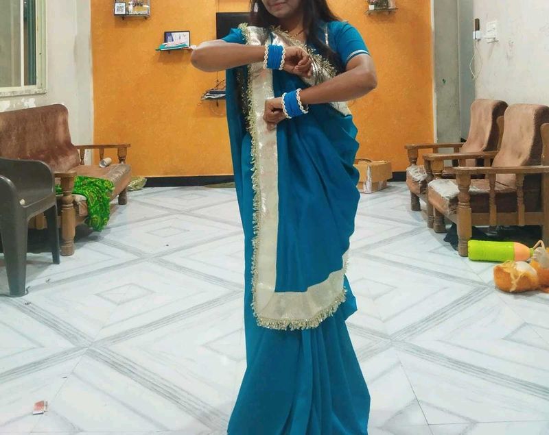 tel colour saree