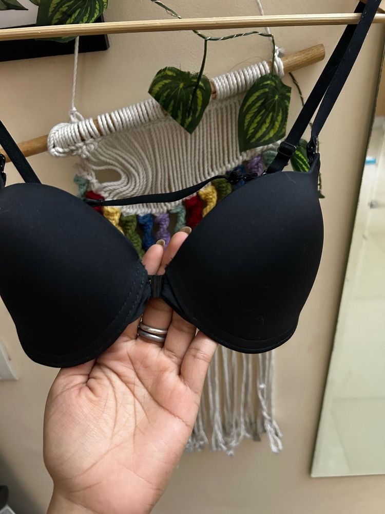 Pretty Cat Black Push Up Bra