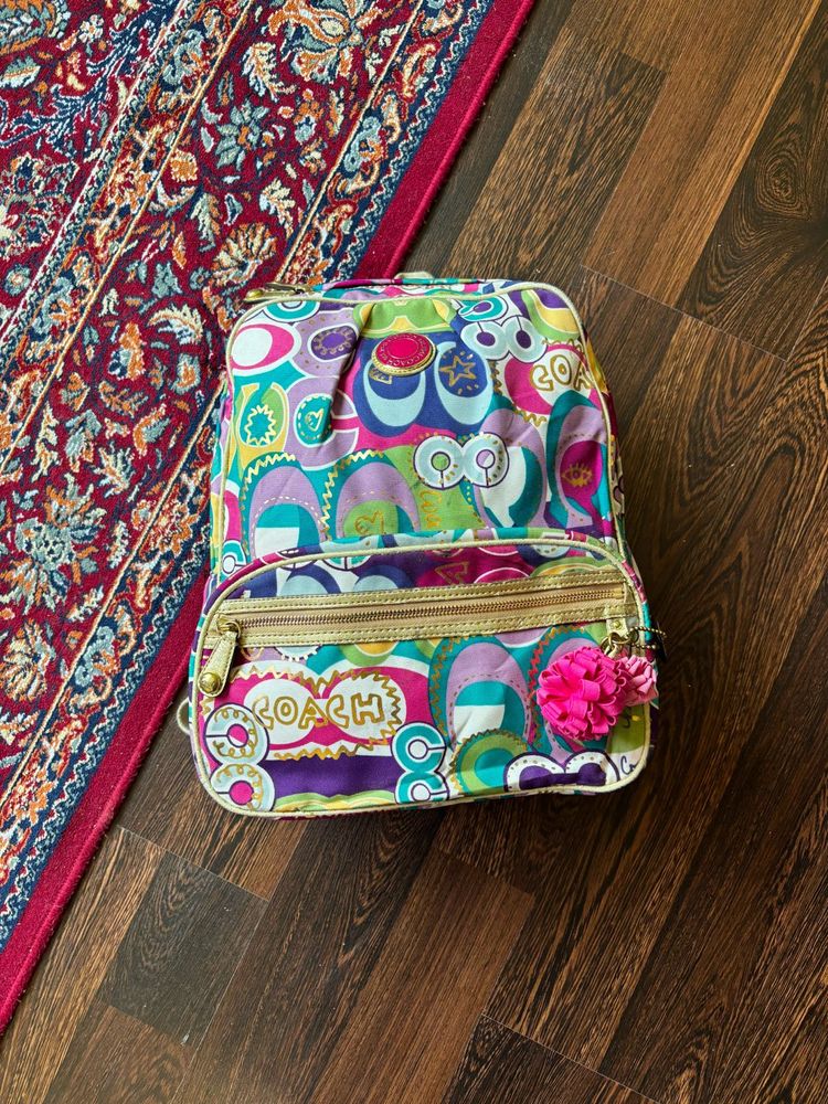 Rare Coach  Signature Backpack