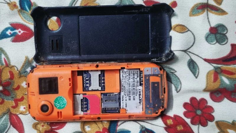 Vintage Orange Cell Phone