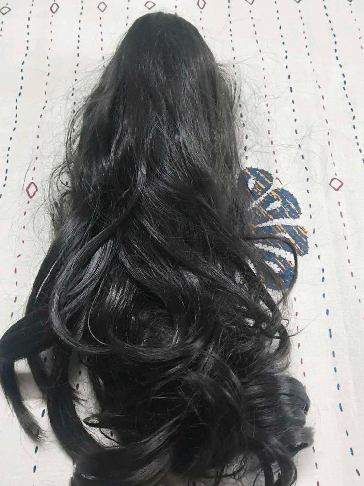 ponytail hair wig brown