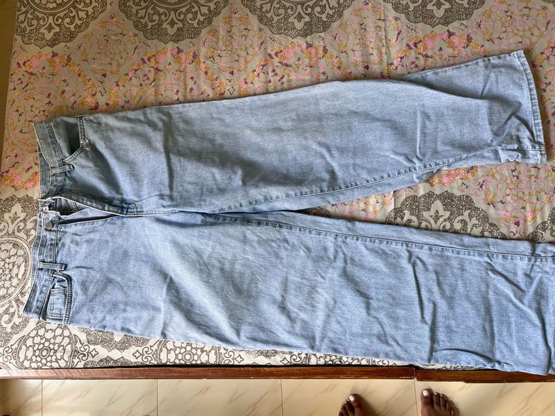 Light Wash Wide Leg Jeans