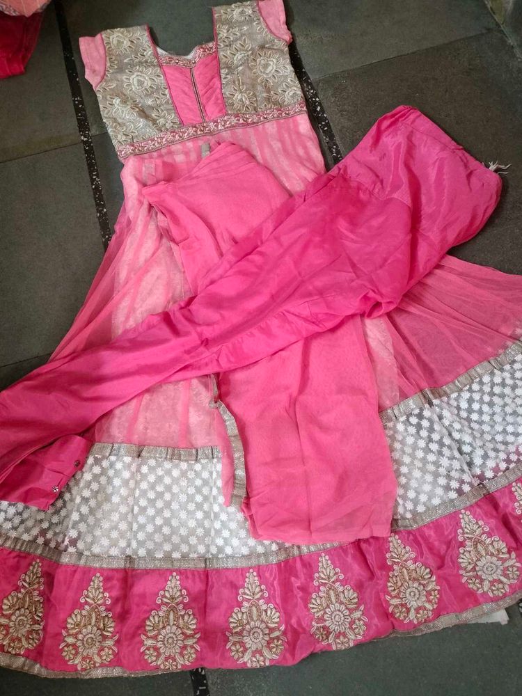 White Pink Gown