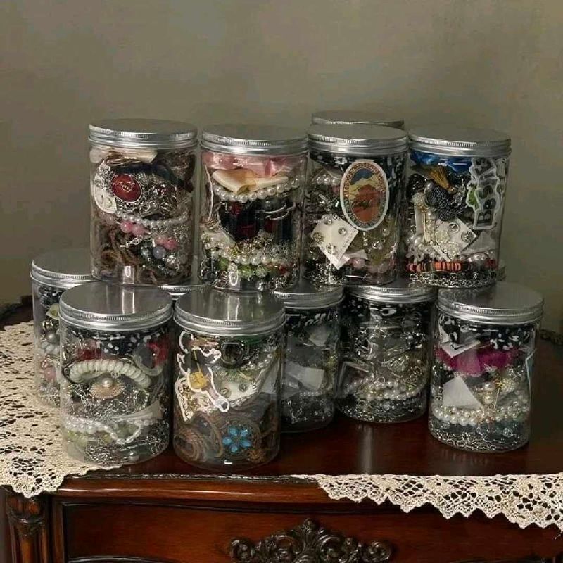Assorted Jewelry Jars Collection