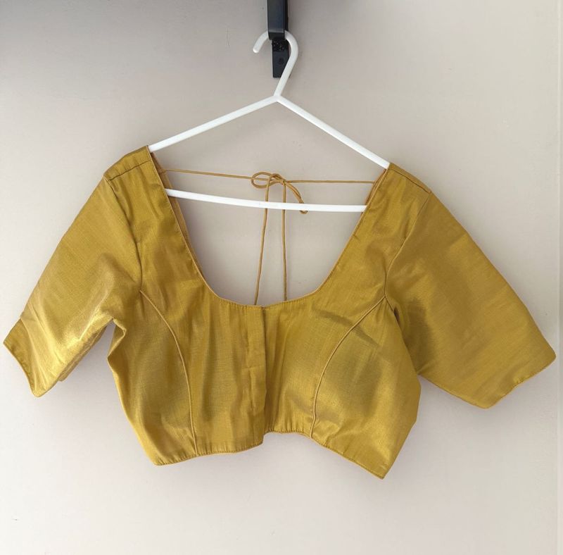 Mustard Gold Ready-Made Blouse