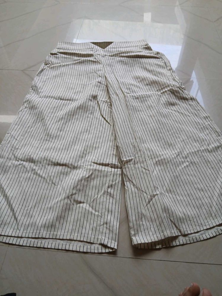 Striped Wide Leg Pants combo plazzo
