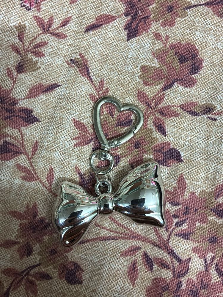 Cute Bow Keychain Accessory