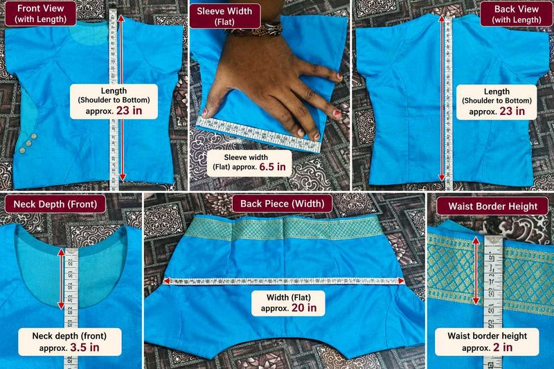 Bright Blue Ethnic Blouse