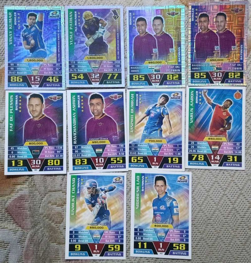Cricket Player Trading Cards