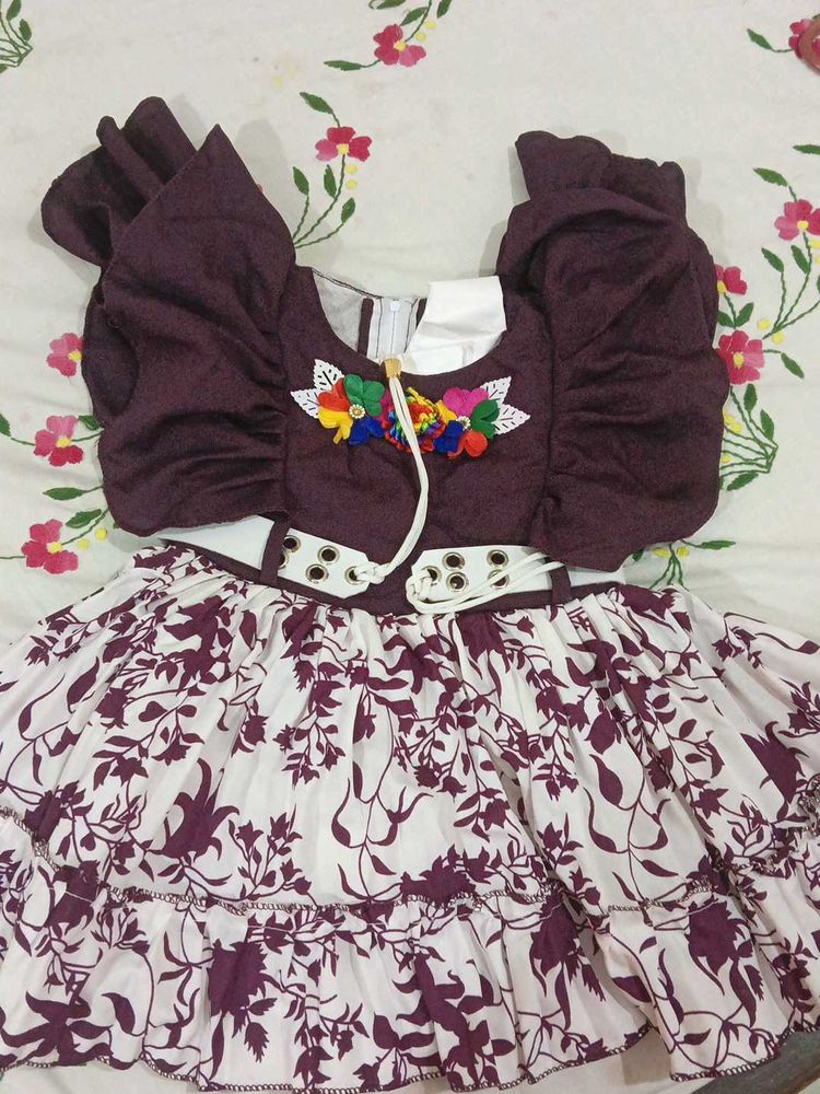 Cute Floral Girls Dress
