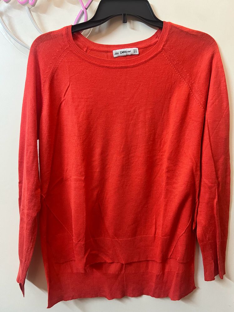 Zara's Thin Orange Sweater