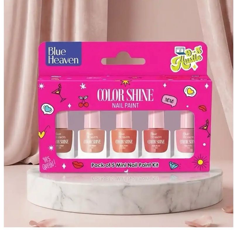 Blue Heaven Color Shine Mini Nail Paint Kit