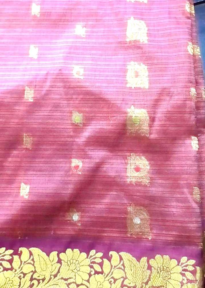 Mavue colour patt cotton blend saree
