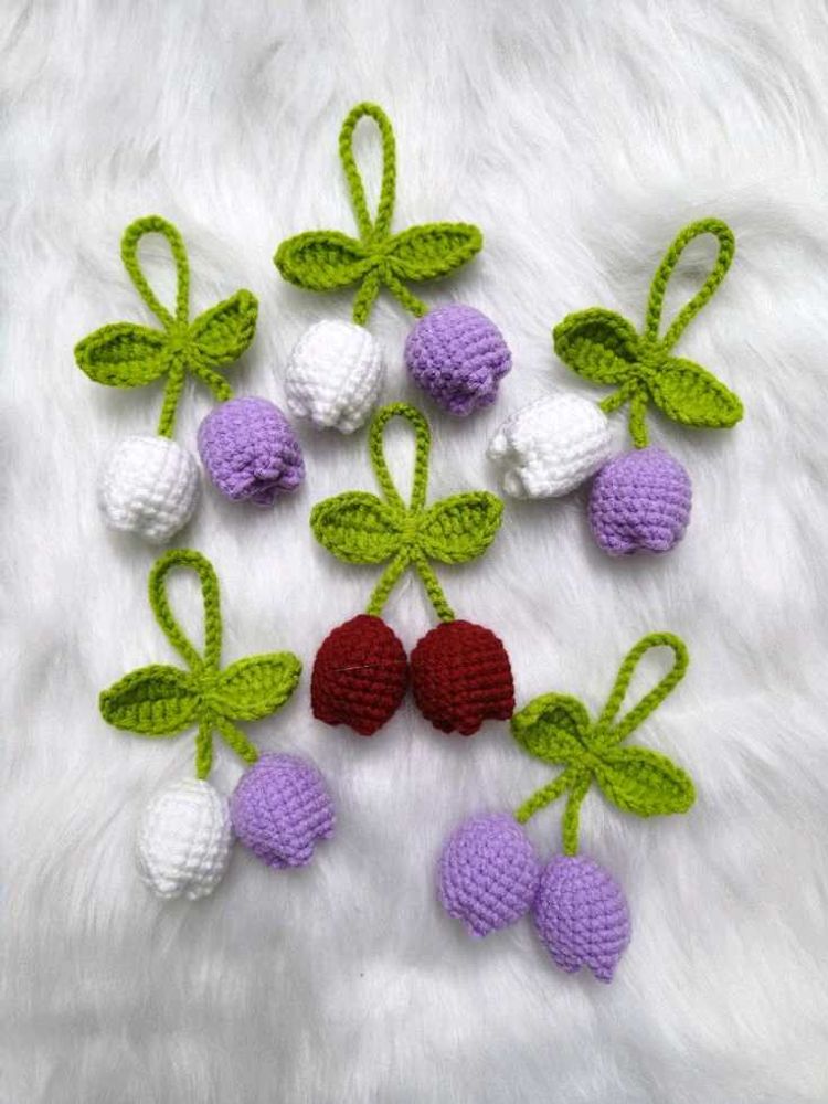 Crochet tulip Hair Clips | Pick Any 1 (Fixed Prc