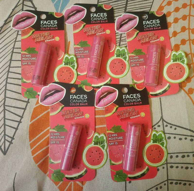 Faces Canada Watermelon Color Balm (Set of 5)
