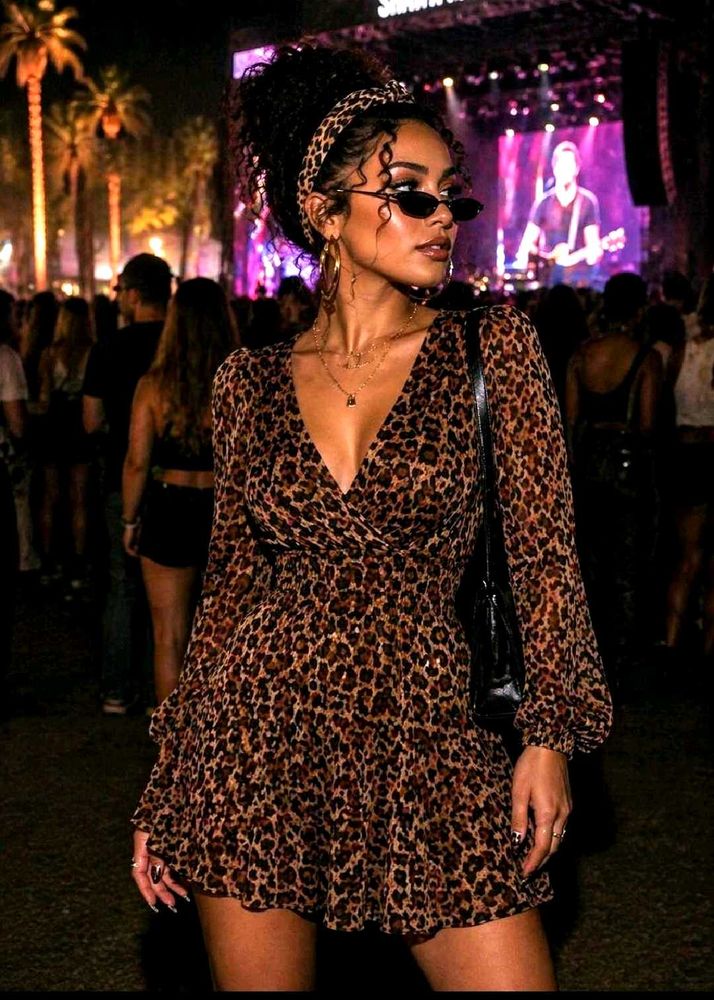 Wild Muse Leopard Mini Dress 🐆 on sale