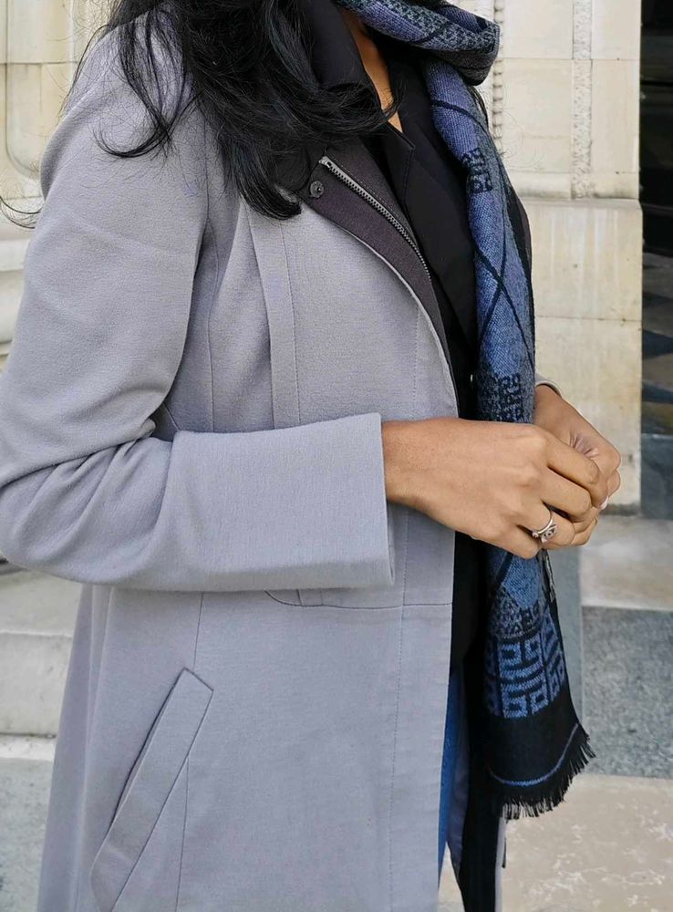 SALE !!!! Elegant Grey Trench Coat